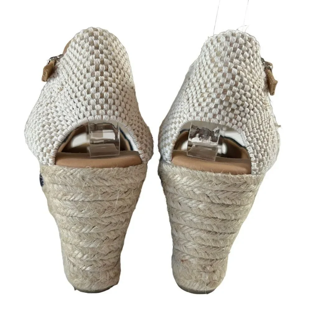 PASEART Adna Open Toe Navy Blue Espadrilles
